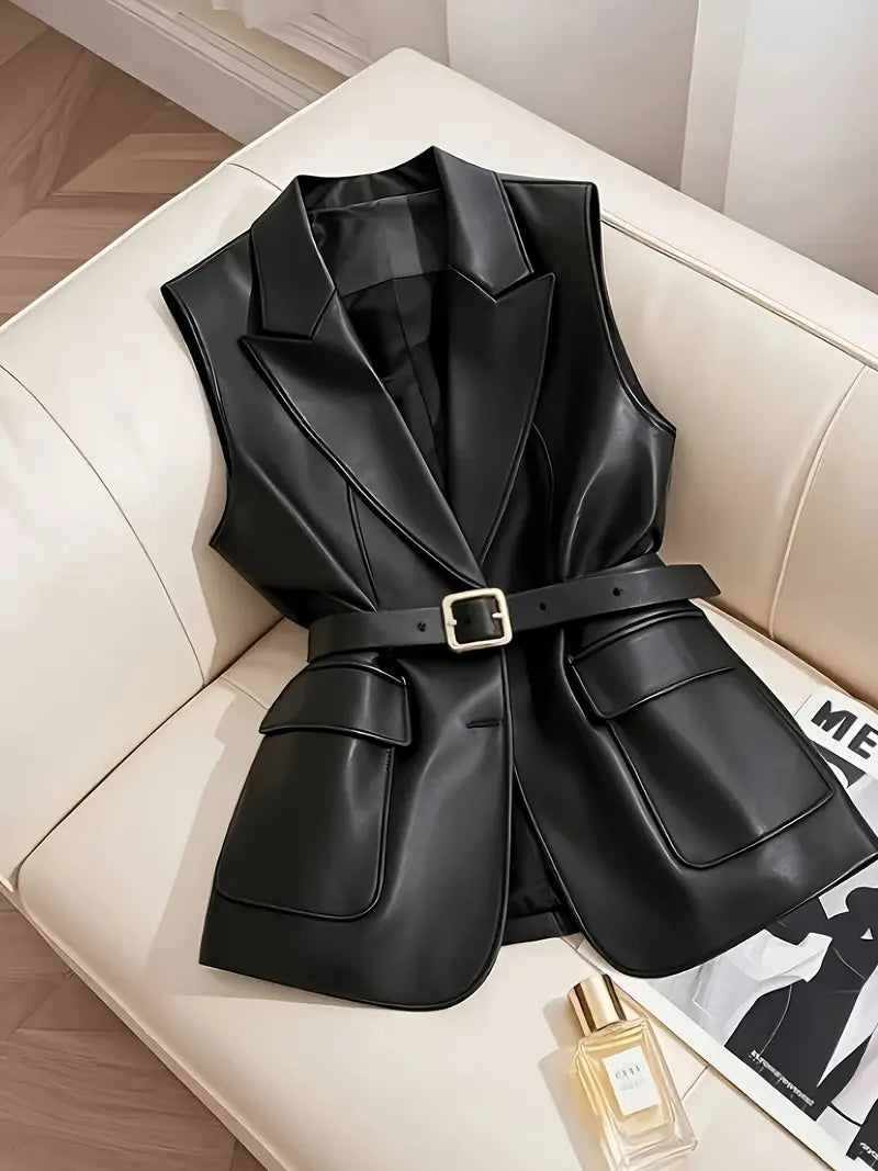 The Glare Edit SculptLeather Vest