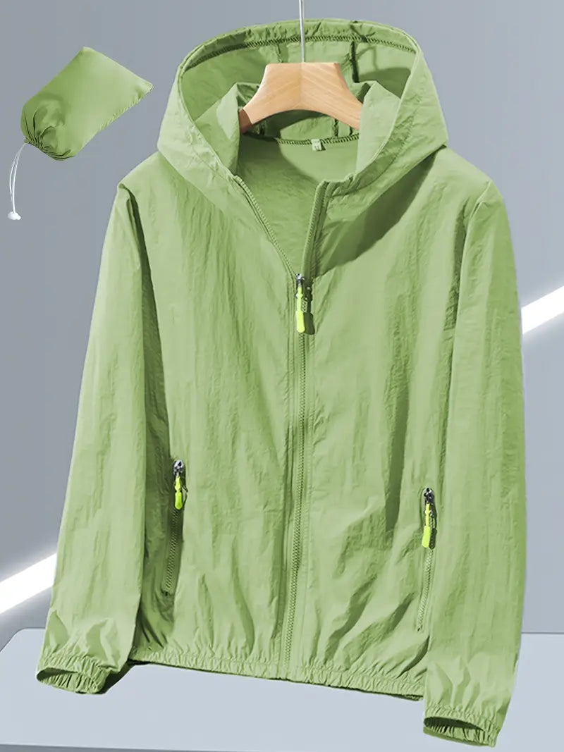 Aventra Women’s Lightweight Full-Zip Outdoor Hooded Jacket