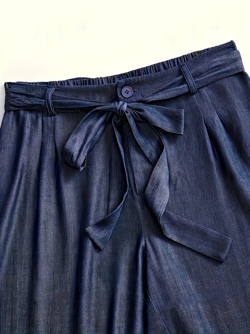 MG Studio SoleilTuck High-Waist Trousers
