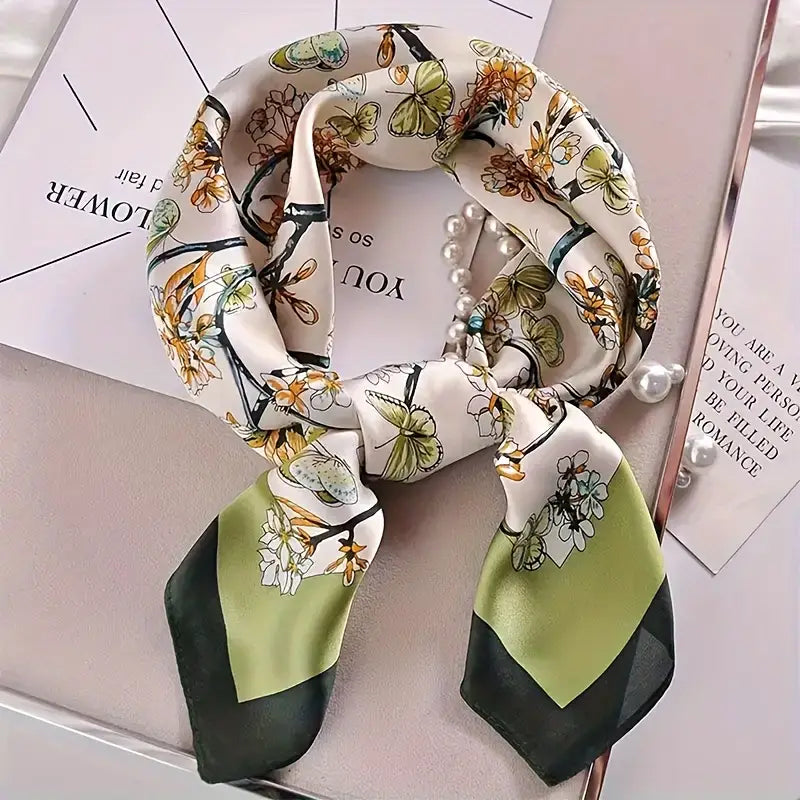 Glare JardinScarf – Vintage Whimsy in Bloom