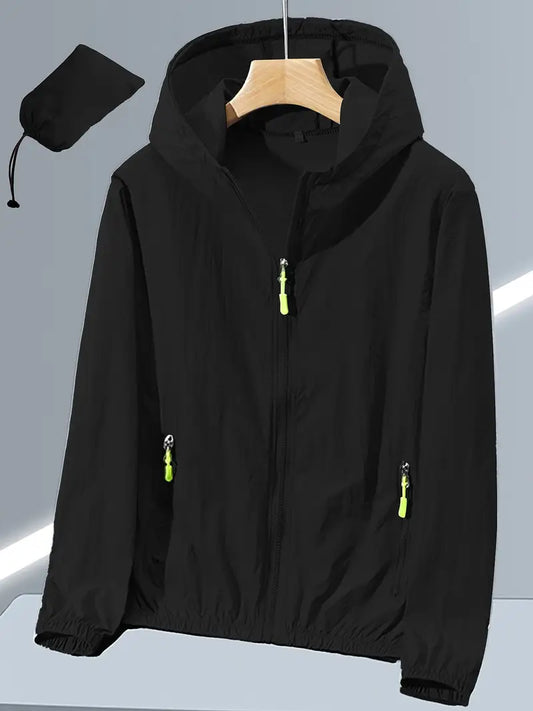Aventra Women’s Lightweight Full-Zip Outdoor Hooded Jacket