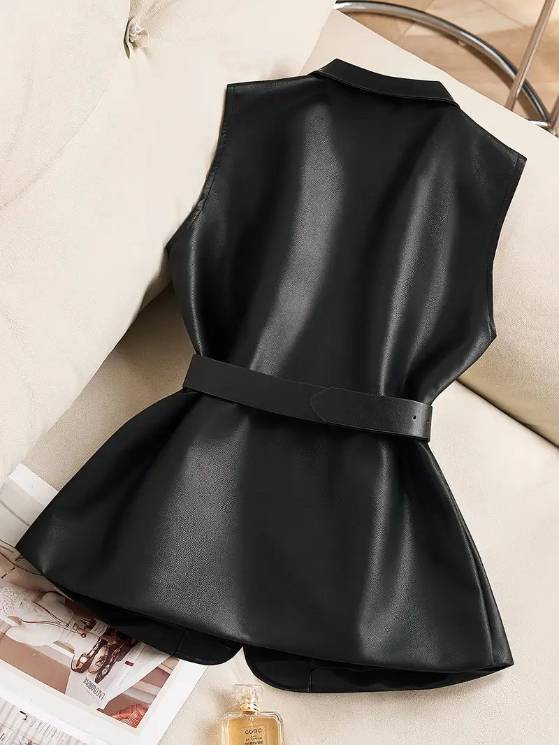The Glare Edit SculptLeather Vest